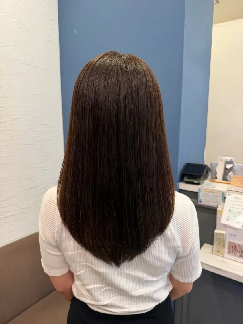 セミロング カラー カット ヘアカラー ꙳⸝⸝𐙚 すずき ゆな  𐙚⸝⸝꙳のヘアスタイル