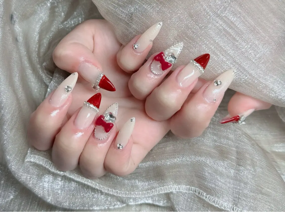 ネイル アートネイル 持ち込み ワンホンネイル ハンドネイル Lenie Nail Salonのネイルデザイン