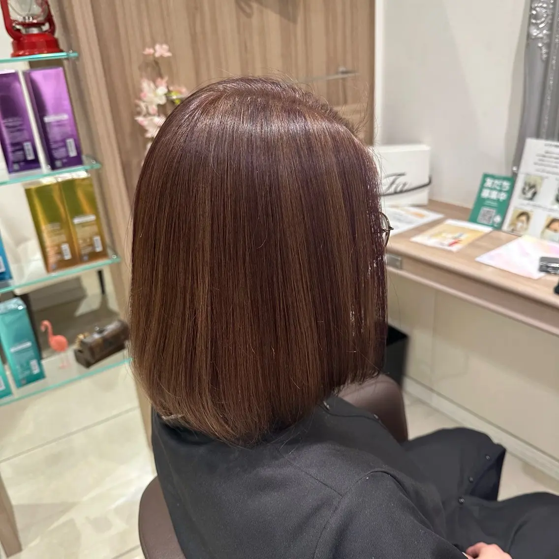 ミディアム カラー ブリーチ ハイライトカラー ハイライト ヘアカラー Miyu🦄ash カット/まつげのヘアスタイル
