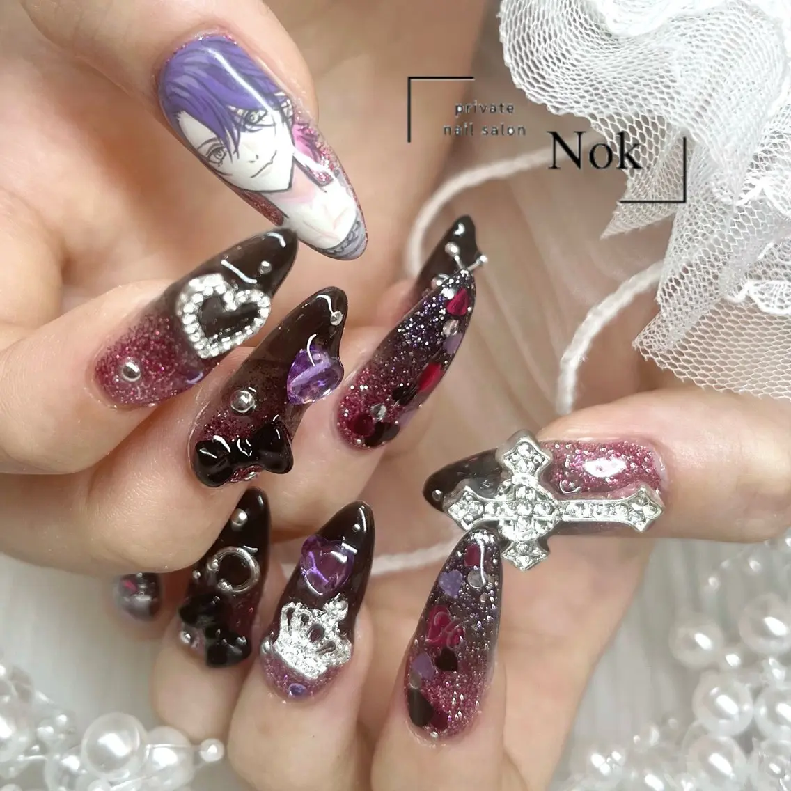 ネイル ハンドネイル 池袋痛ネイル Nok. 渡辺のネイルデザイン