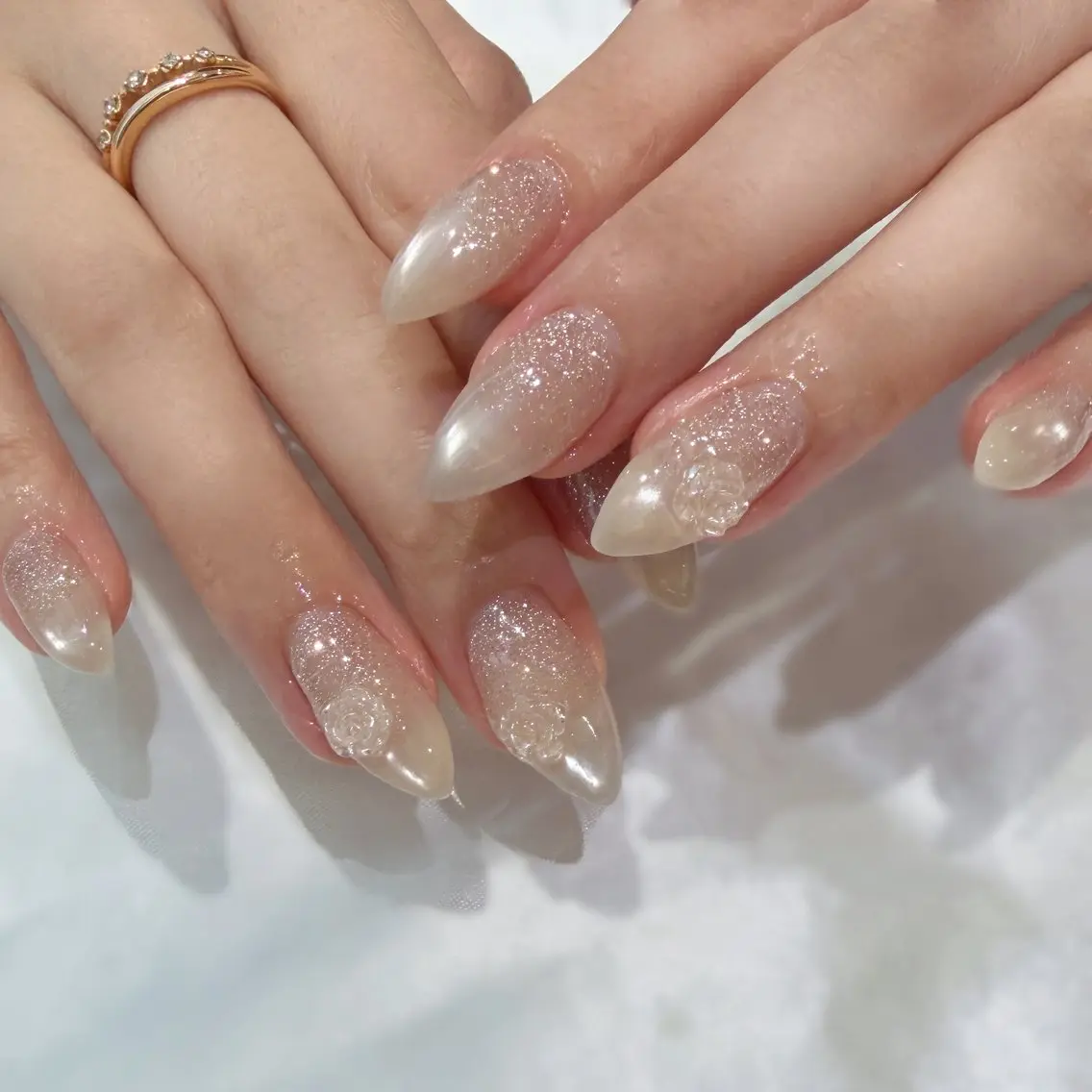 ネイル ジェルネイル マグネットネイル 持ち込み パラジェル ハンドネイル 細矢 咲花のネイルデザイン