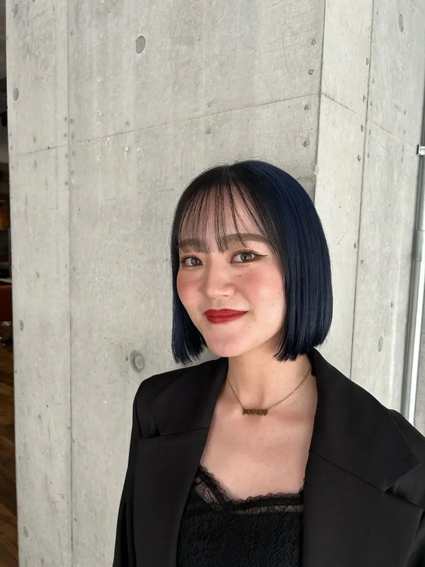 ミディアム カラー ヘアカラー トリートメント 🎨デザイン🥇 美髪・艶髪 日暮千敬のヘアスタイル