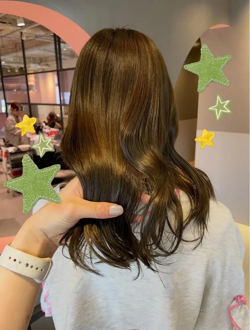 カラー ヘアカラー ないとう ゆうかのヘアスタイル