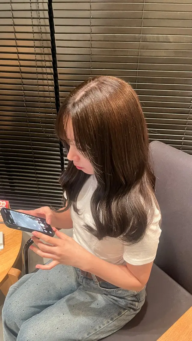 ロング カラー 田中 美月のヘアスタイル