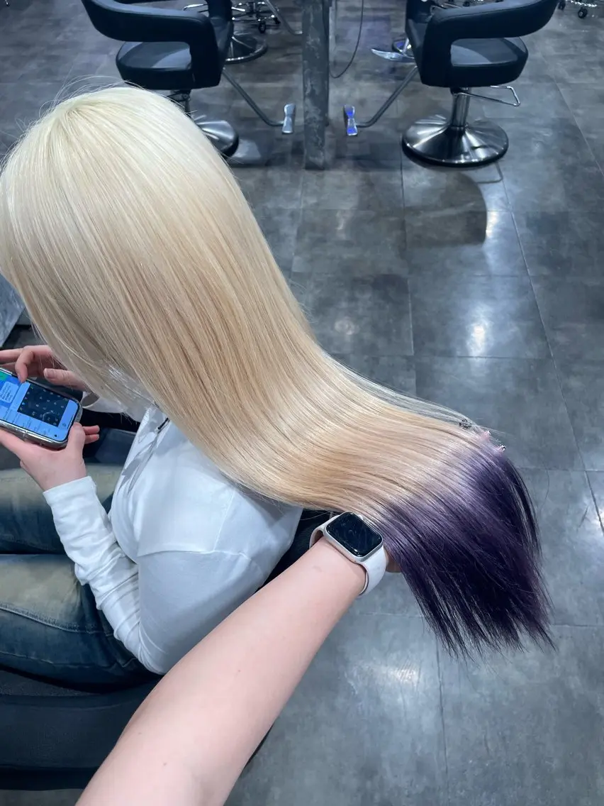 ロング カラー ヘアカラー ハイトーン 横浜💞ミオのヘアスタイル