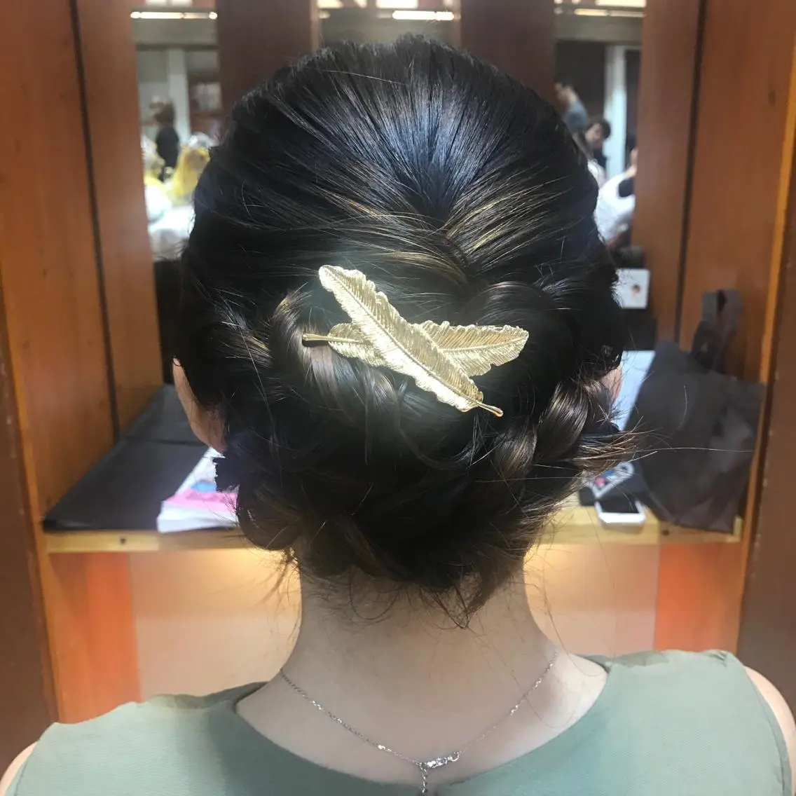 ミディアム ヘアアレンジ 🥛洒落髪小顔cut なら龍崎🥛のヘアスタイル