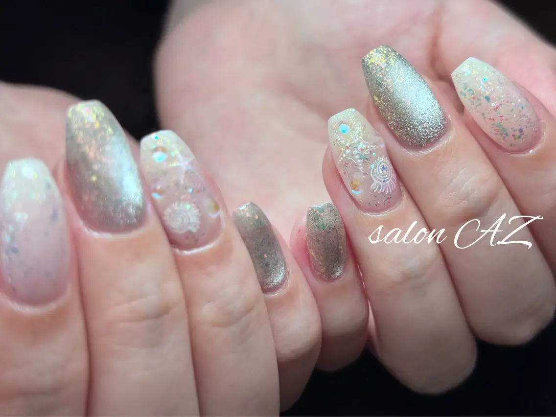ネイル オフィスネイル ハンドネイル salon AZのネイルデザイン