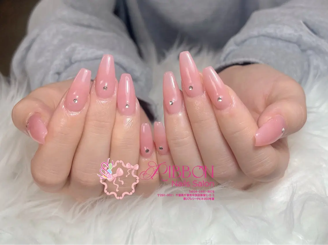 ネイル チークネイル フットネイル フレンチネイル グラデーション 韓国ネイル Ribbonnail salonのネイルデザイン
