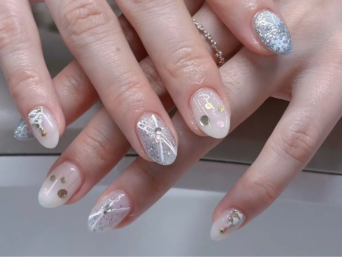 ネイル チークネイル 長さ出し フラッシュネイル フットネイル フレンチネイル ハンドネイル ハンドケア Nail&Eyela sh Nanaのネイルデザイン