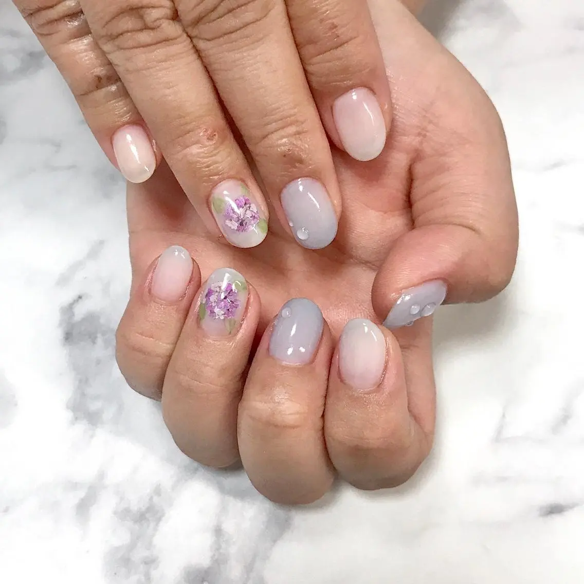 ネイル アートネイル ワンカラーネイル ステラ marikominoのネイルデザイン