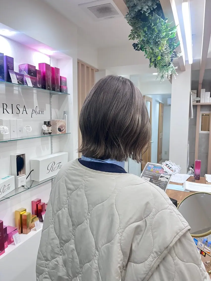 ショート ヘアカラー 🪽ナチュラルヘア* 大下唯奈🪽🫧のヘアスタイル