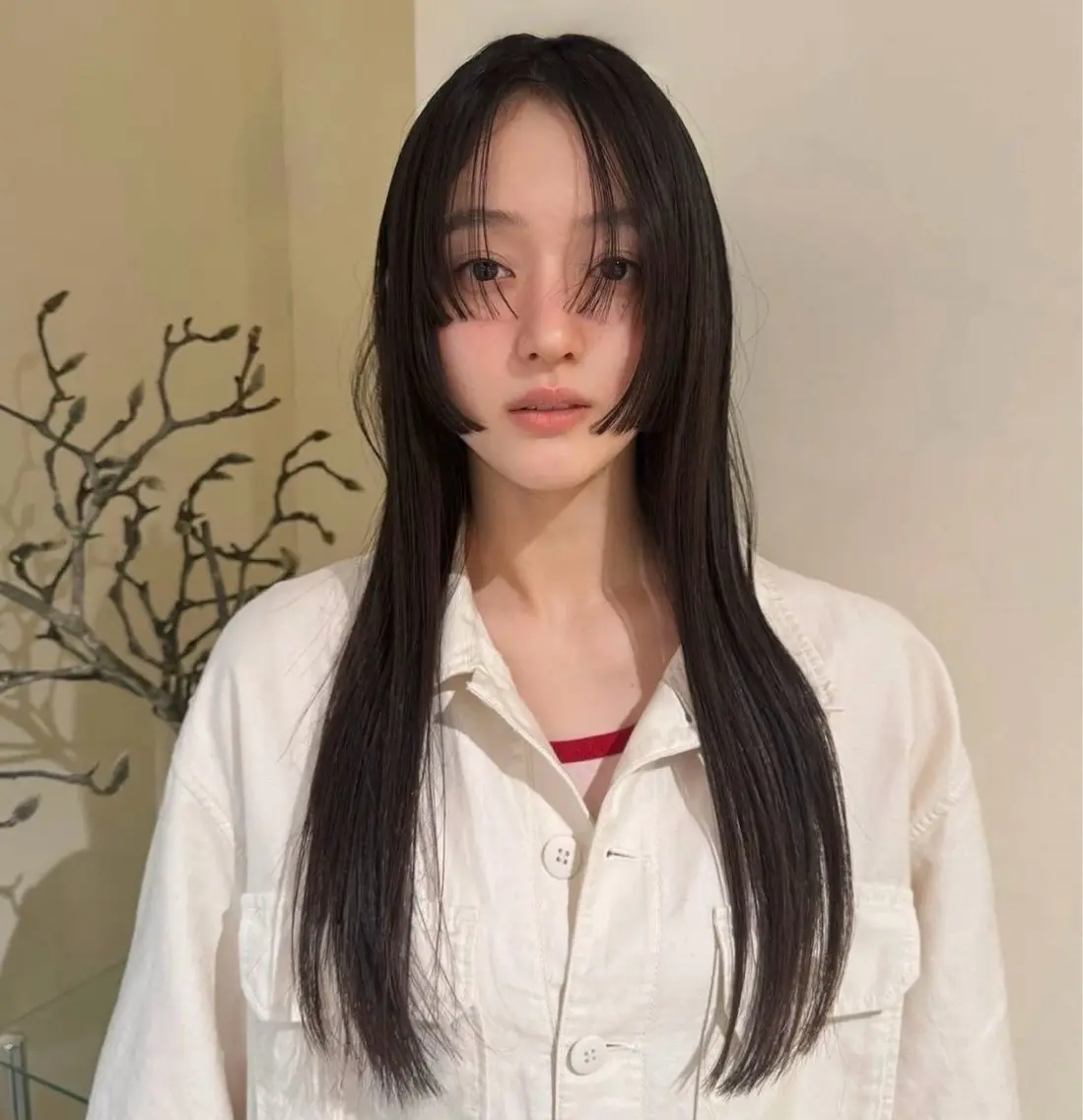 前髪などのポイントストレート+前髪カット💁🏼♀️ 🌀湿気や汗でうねる前髪に🌀SB込💆🏼♀️🌬️の写真