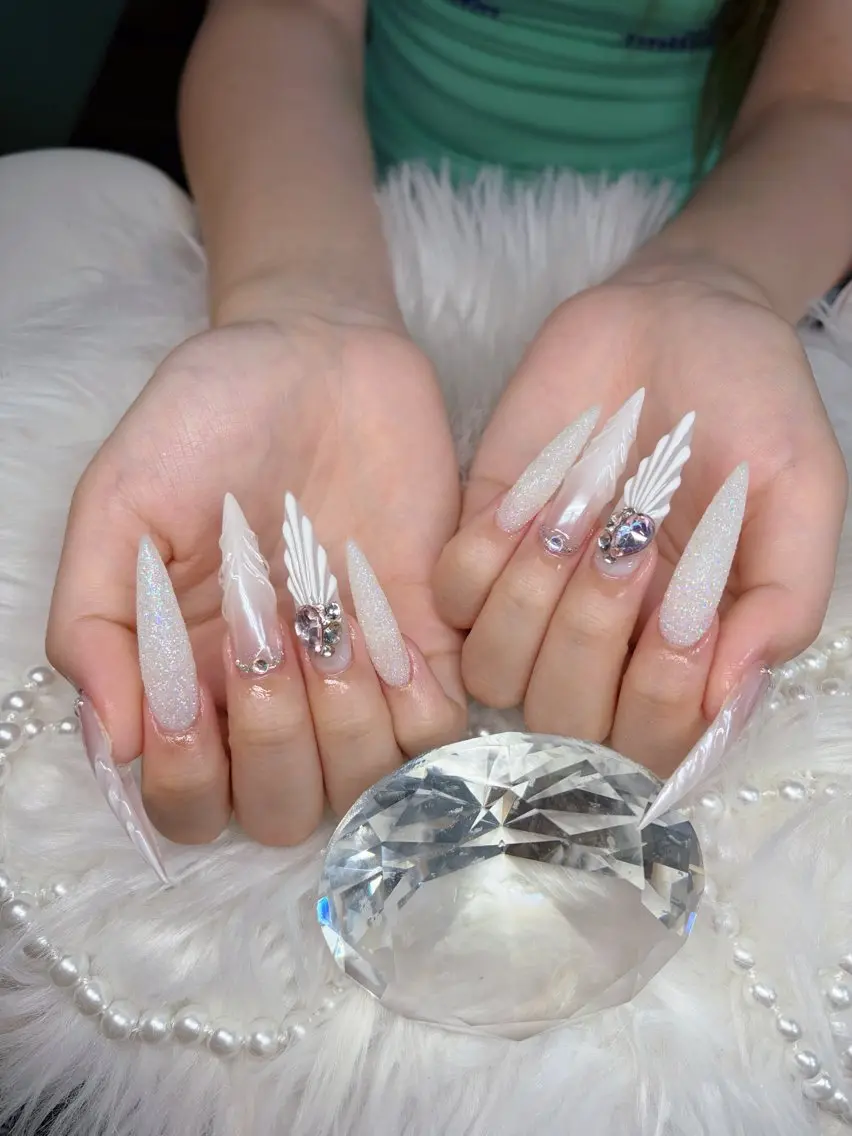 ネイル アートネイル オーロラネイル チークネイル 長さ出し フットネイル ハンドネイル Chan nailsのネイルデザイン