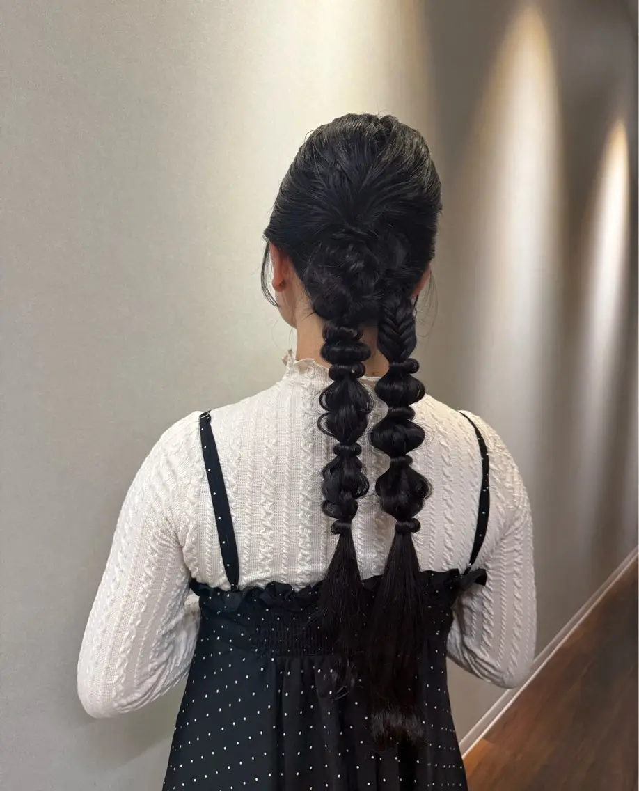 ロング カラー ヘアアレンジ ヘアセット "Daisy" Rio /大名・天神のヘアスタイル