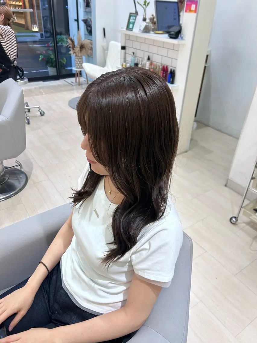 ミディアム ヘアカラー 堀 日次のヘアスタイル