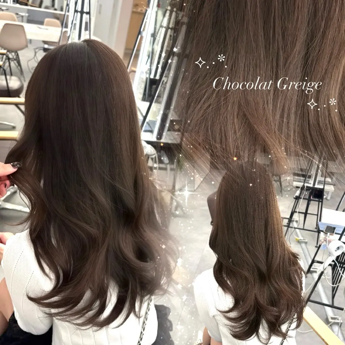 セミロング カラー ヘアカラー トリートメント Hina🫧透明感 /上品/モテ🫧のヘアスタイル