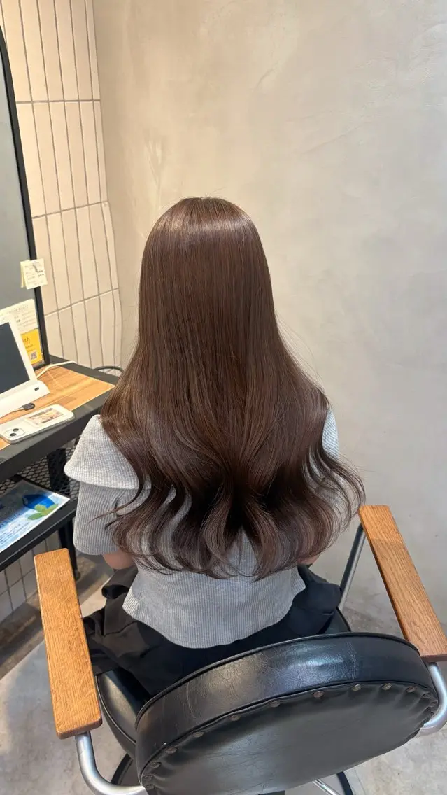 ロング カラー ヘアカラー トリートメント 𝒌𝒚𝒐𝒌𝒂 ︎︎のヘアスタイル