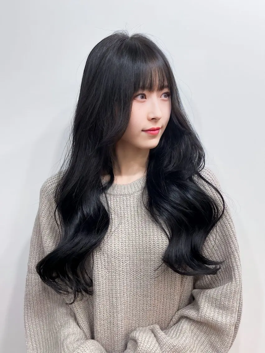 ロング カラー 韓国風ヘア 似合わせカット 小顔カット カット ヘアカラー トリートメント 渋谷レイヤーカット❌ 縮毛矯正専門/武田涼のヘアスタイル