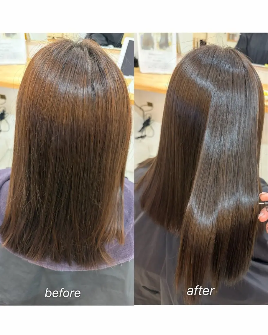 セミロング ヘアカラー カラーモデル募集中/ 有紀のヘアスタイル