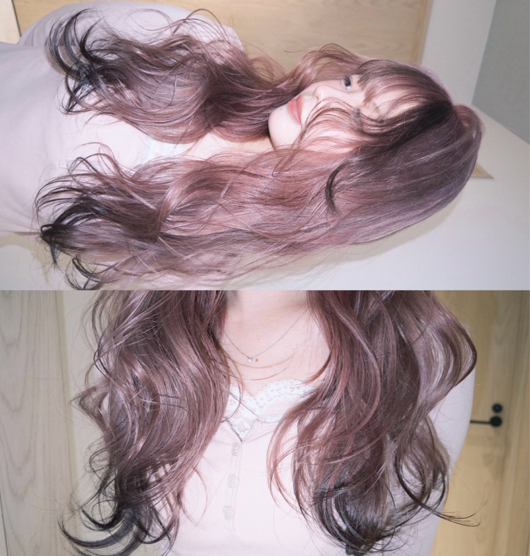 ミディアム カラー ヘアカラー 岡山ハイトーン・ ルーツカラー/こもものヘアスタイル