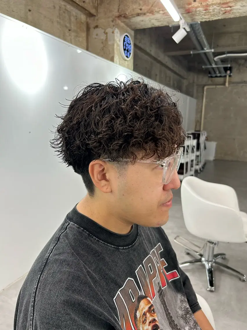 カット+波巻きパーマの写真