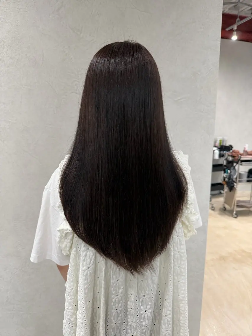 セミロング hirano harukaのヘアスタイル