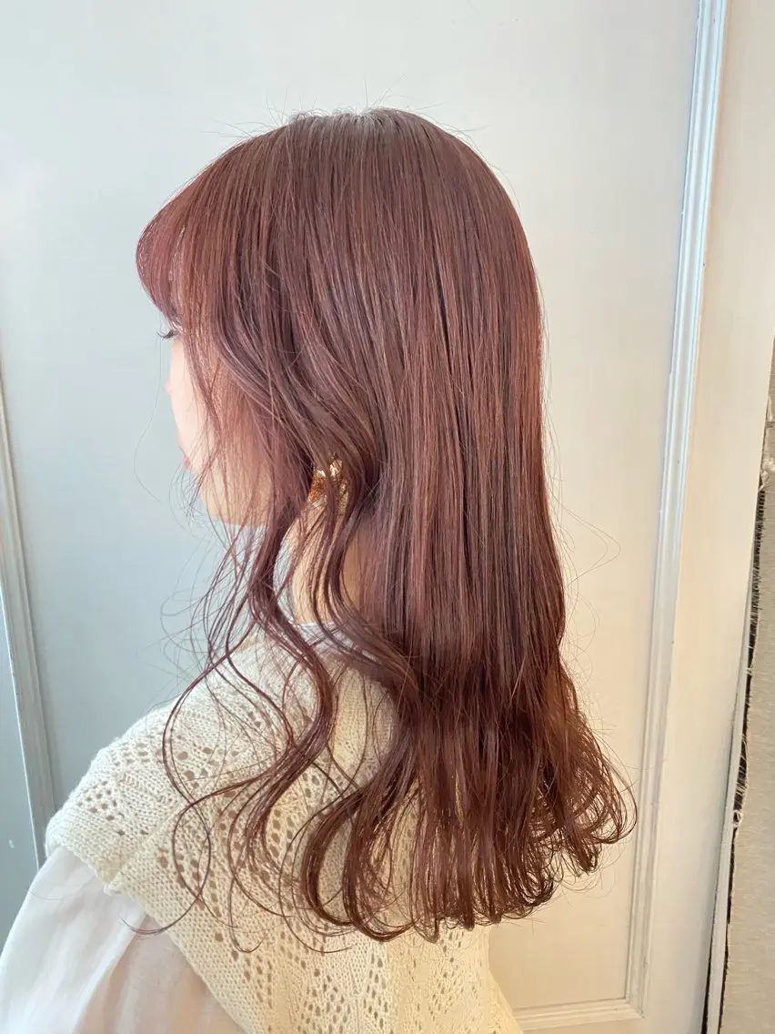 ロング カラー 切りっぱなしボブ ベージュカラー ブリーチ ケアブリーチ ダブルカラー 🌈新田 みどり🌈のヘアスタイル