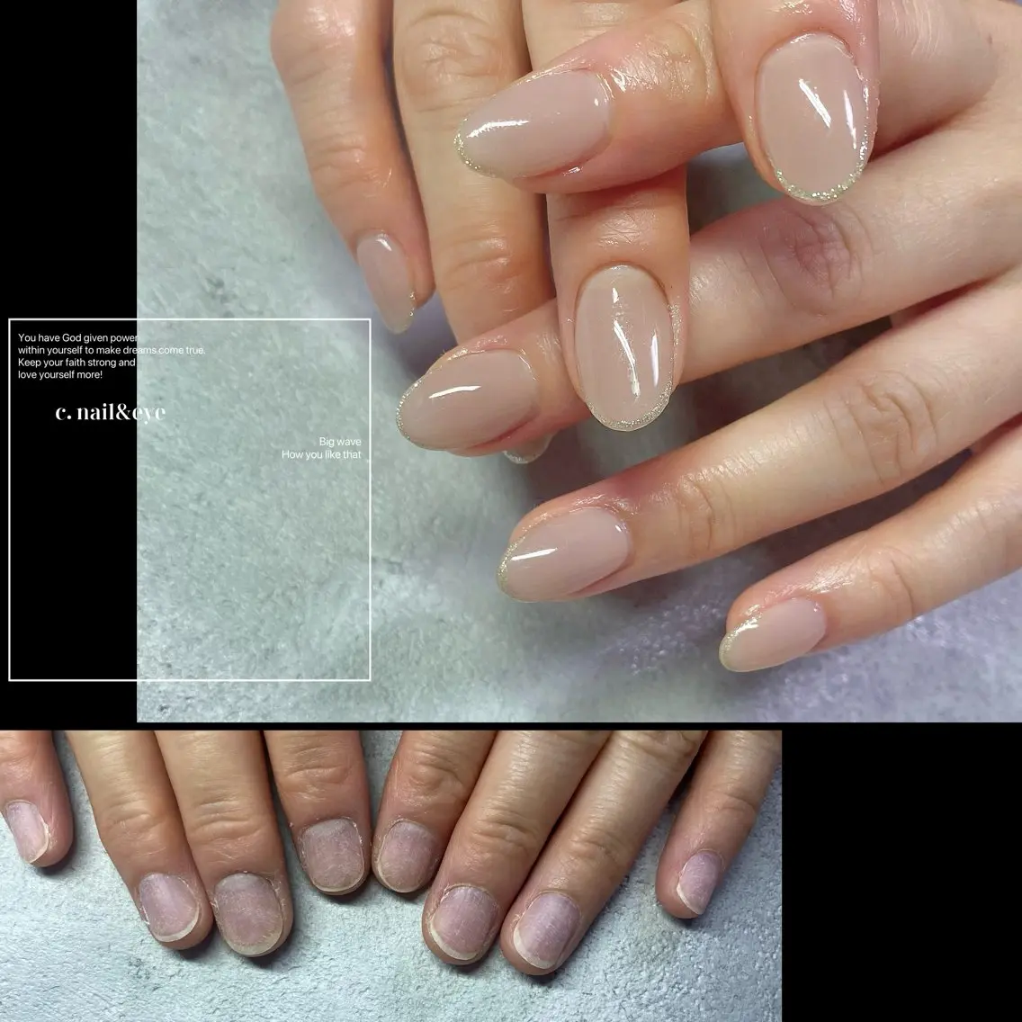 ネイル フットネイル フレンチネイル 氷ネイル・うるうるネイル マグネットネイル ミラーネイル C.Nail &Eyeのネイルデザイン