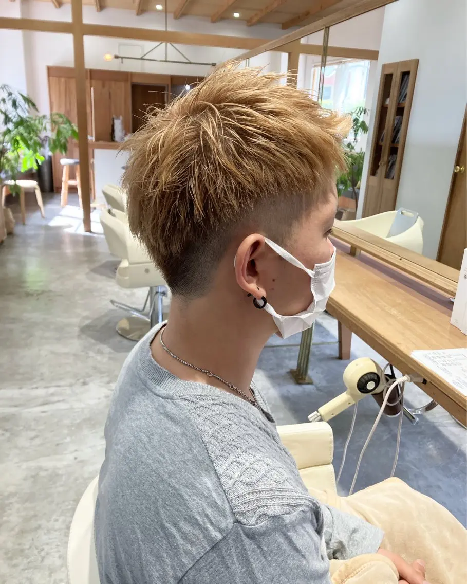 ショート メンズ カット 佐藤 悠生 メンズパーマ.カットのヘアスタイル