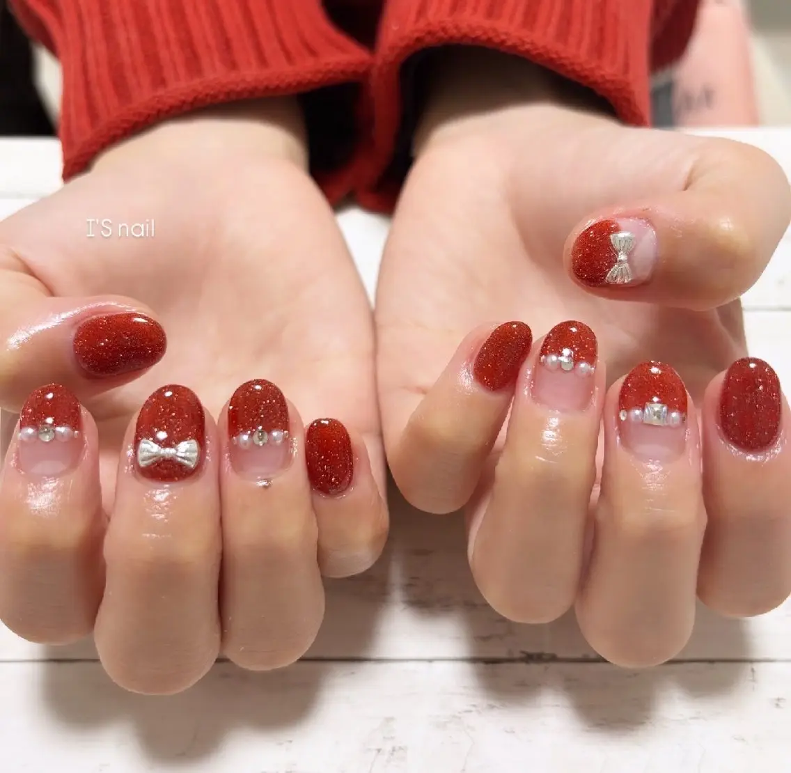 ネイル バレンタイン I'S nail 佐野のネイルデザイン