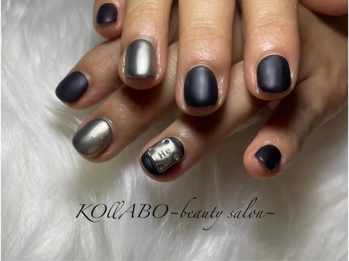 ネイル アートネイル ミラーネイル ハンドネイル KOLLABO nailのネイルデザイン