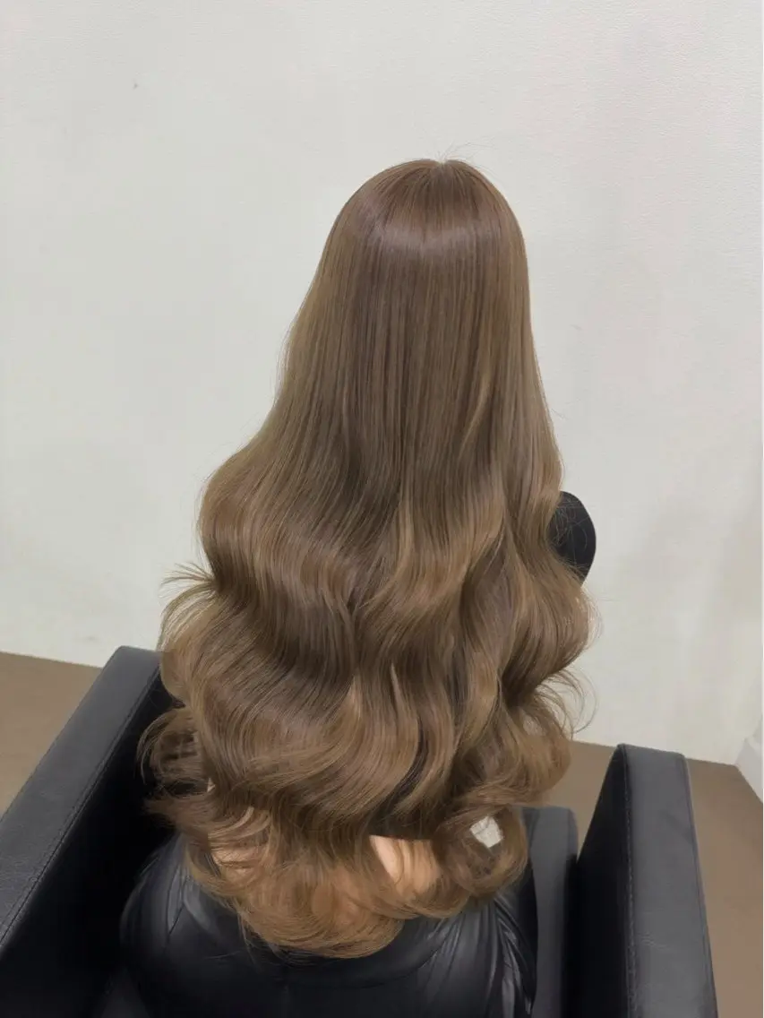 ロング カラー カット ヘアカラー トリートメント 梅田/透明感カラー /髪質改善/はるきのヘアスタイル