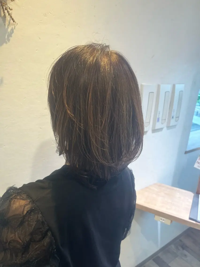 ミディアム カット トリートメント 髪質改善 曳舟FUKUDAのヘアスタイル