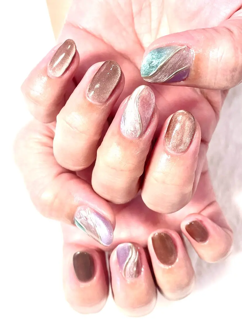 ネイル アートネイル マグネットネイル koto nailsのネイルデザイン