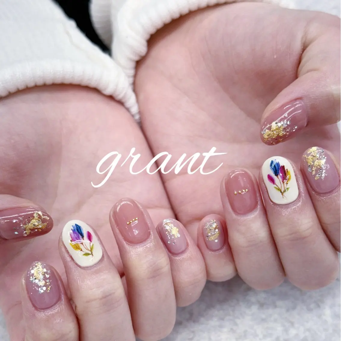 ネイル 春ネイル nailsalon grantのネイルデザイン