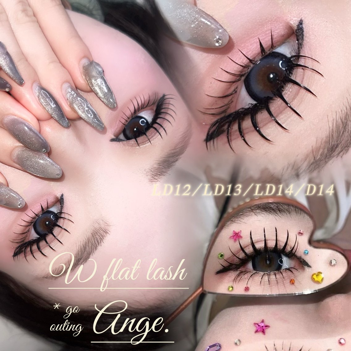 マツエク・マツパ Ange.アンジュ モデル研修のマツエク・マツパデザイン