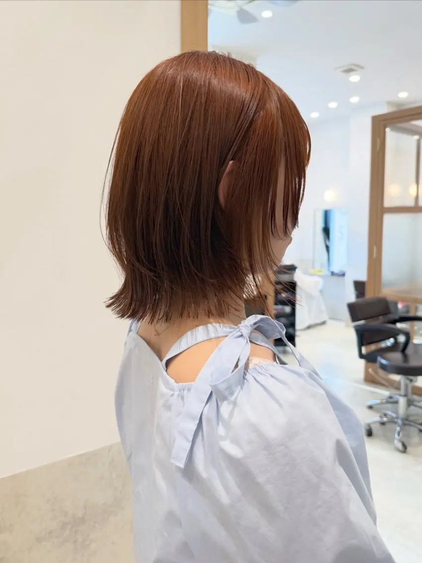 ミディアム カット ヘアカラー トリートメント 𓍯柔らかhair 𓍯 yukinoのヘアスタイル