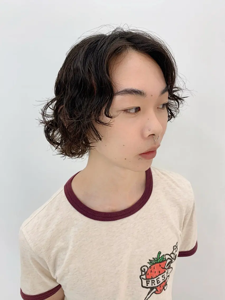 パーマ メンズ メンズ特化フェード パーマ小林裕史のヘアスタイル