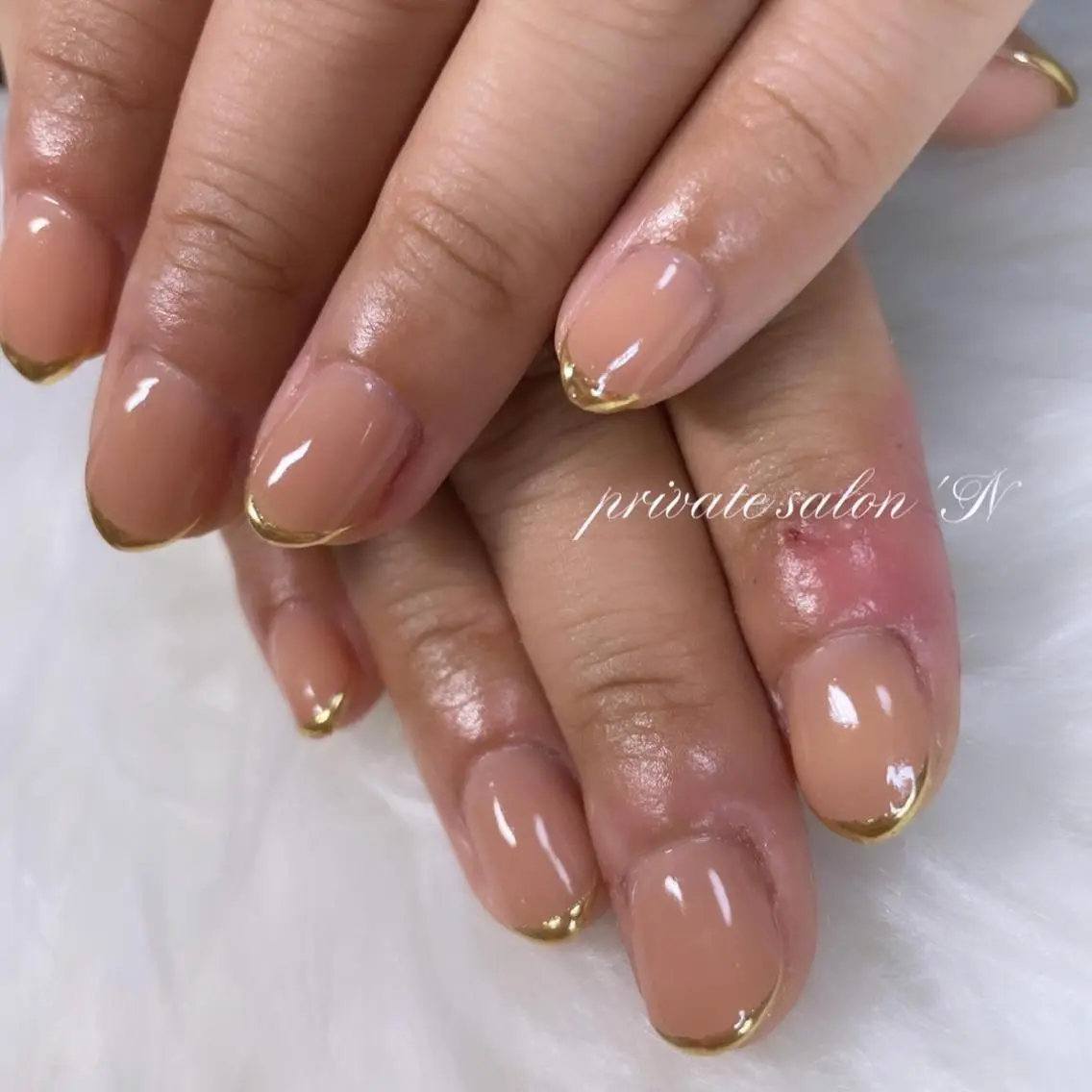 ネイル フレンチネイル ワンカラーネイル BINERVA nail salonのネイルデザイン
