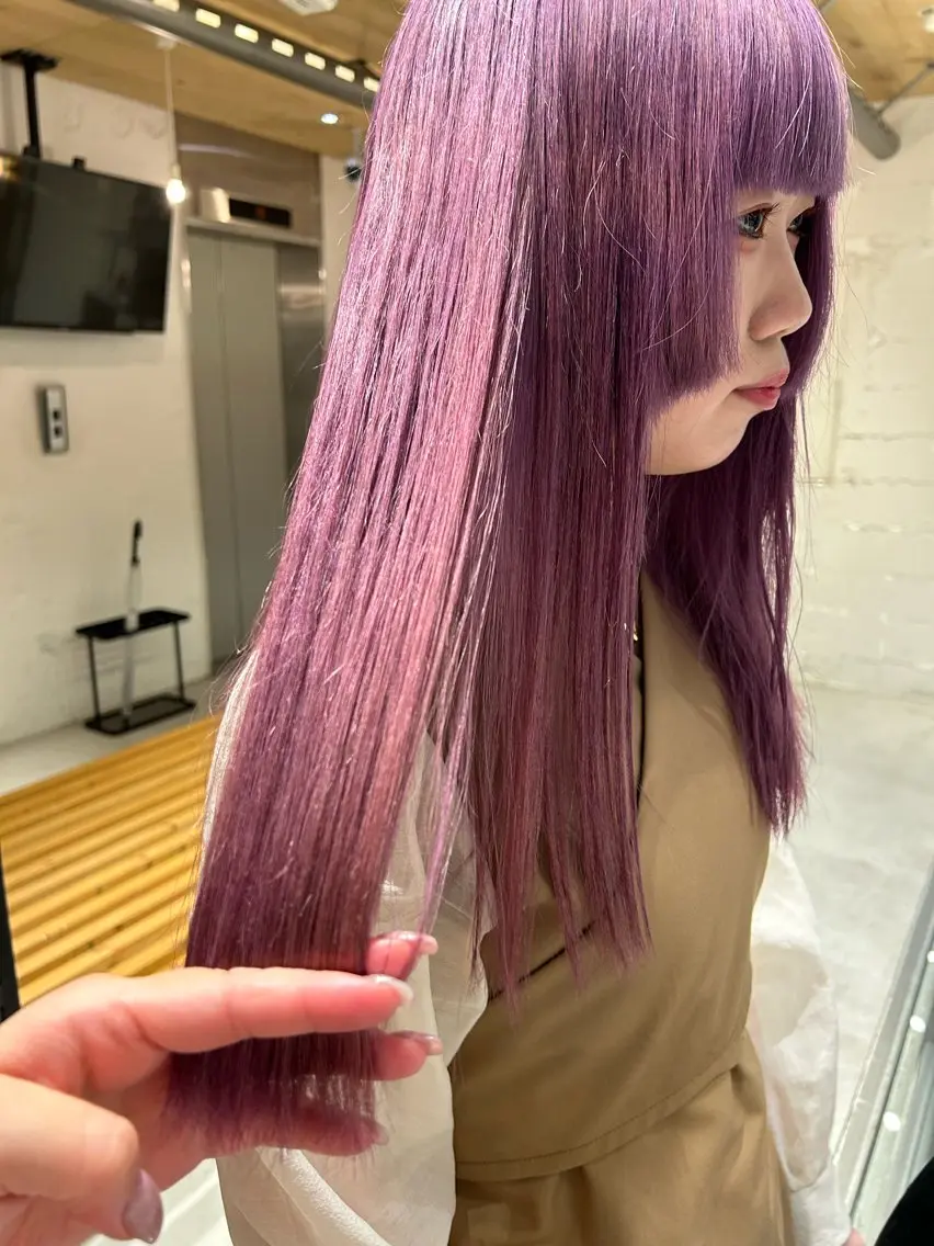 セミロング カラー ヘアカラー メンズ多数⚡ブリーチ 特化💚Acchonのヘアスタイル