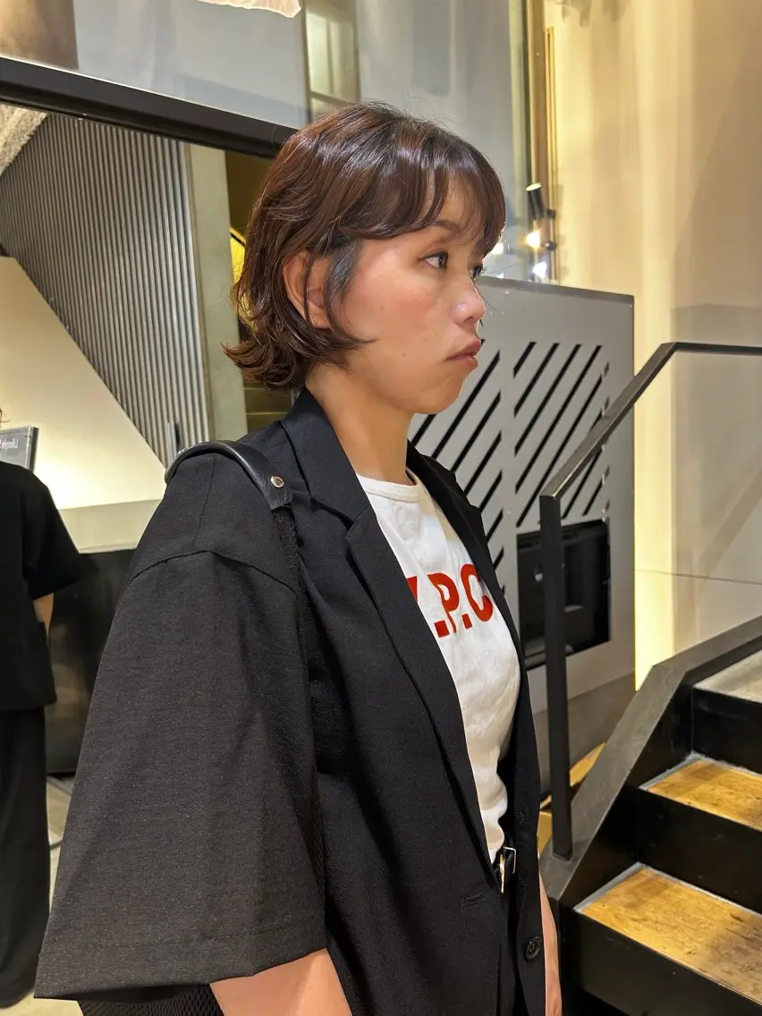 ショート パーマ SHINDO MIYUのヘアスタイル