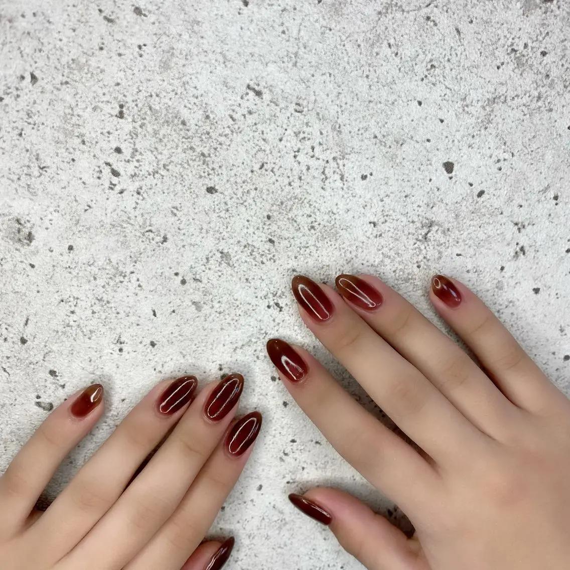 ロング カラー パーマ ヘアアレンジ メンズ キッズ ネイル マツエク・マツパ ブラウンカラー カラーマツエク ブラウン クリアネイル ジェルネイル Salon Ｋのネイルデザイン