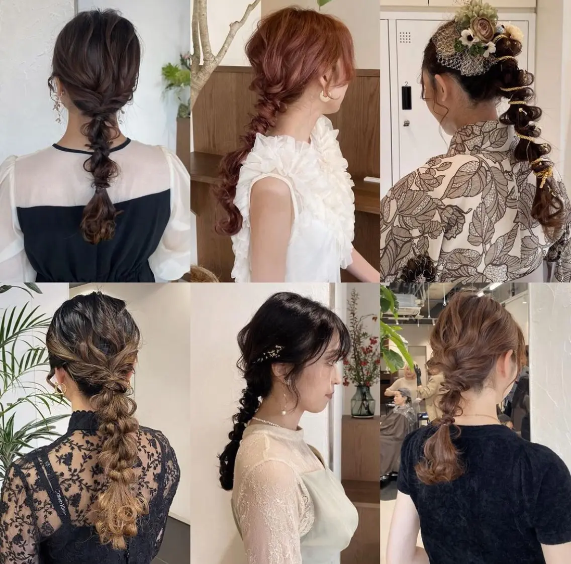 ロング ヘアアレンジ ヘアセット 暖色カラー /ヘアアレンジ/花鈴のヘアスタイル