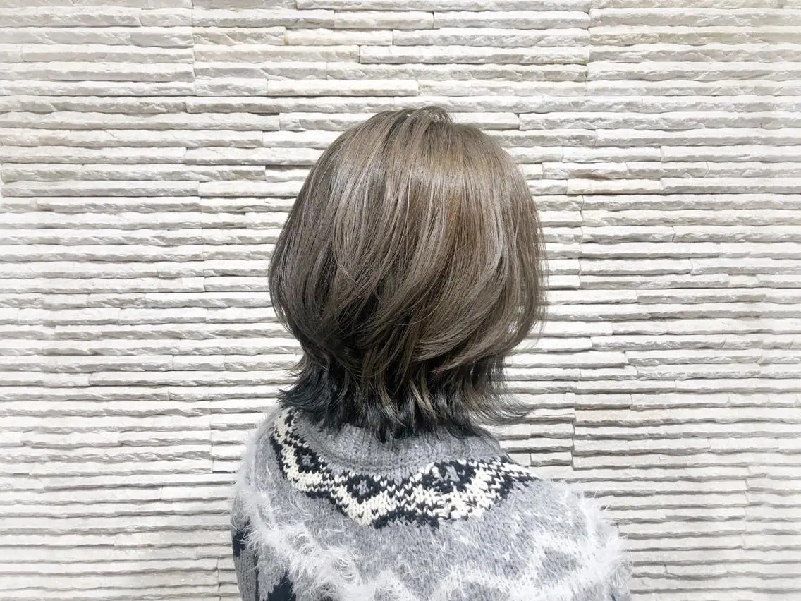 ミディアム カラー ヘアカラー 嶋田 ゆきのヘアスタイル