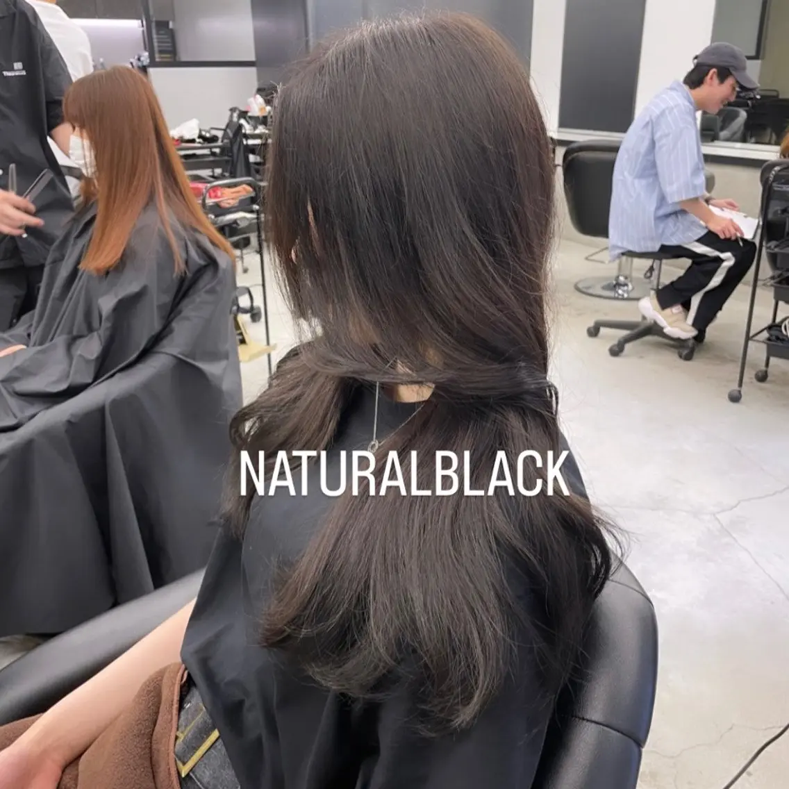 セミロング カラー ヘアカラー トリートメント エクステ🩵ブリーチ 韓国ヘア🩵KAEのヘアスタイル