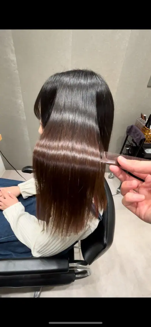 セミロング 髪質改善 トリートメント 髪質改善ヘアケア 艶髪特化/上田のヘアスタイル