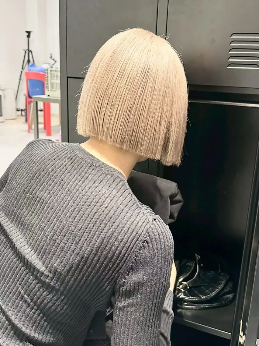 ミディアム ヘアカラー nanami lucktokyoのヘアスタイル