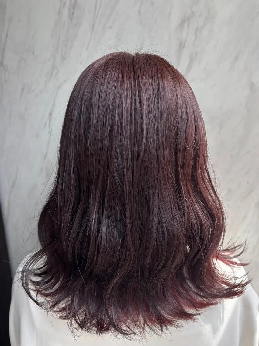 ミディアム カット ヘアカラー トリートメント 似合わせカット🫧透 明感カラー🫧maiのヘアスタイル