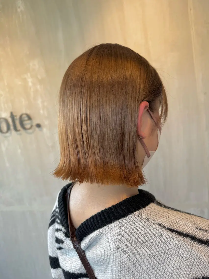 ミディアム カラー ヘアカラー トリートメント 透明感カラー 天羅のヘアスタイル