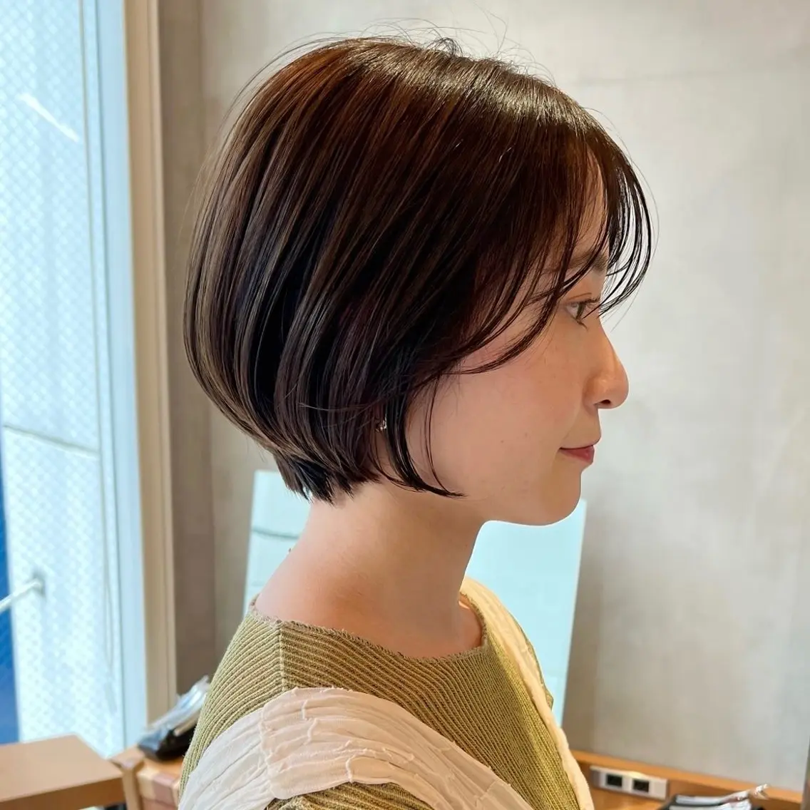 ショート カラー 🤍ブリーチなしカラ ー/渋谷/YUU🤍のヘアスタイル
